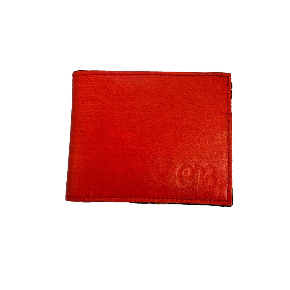 Caribelle Batik Retired Hand Crafted Pineapple Fabric Passport Wallet Red